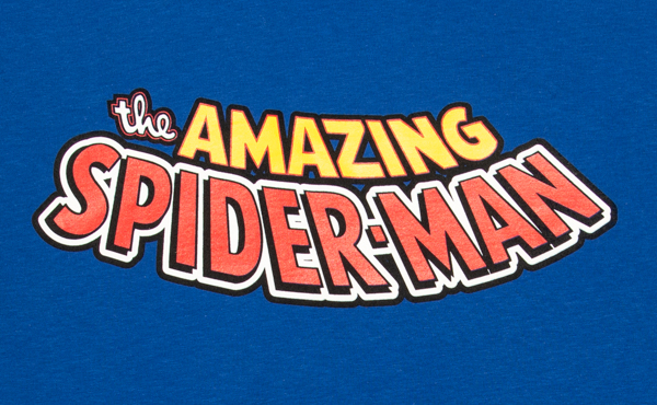 Marvel: Spider-Man 'Classic Logo' Blue Adult T-Shirts